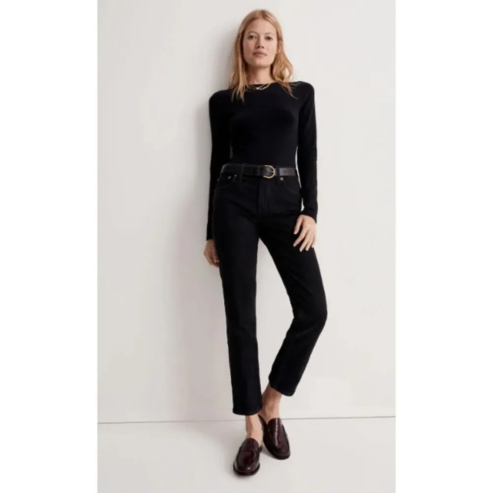 Madewell Mid-Rise Perfect Vintage Jeans Size 25 in Clean Black Wash